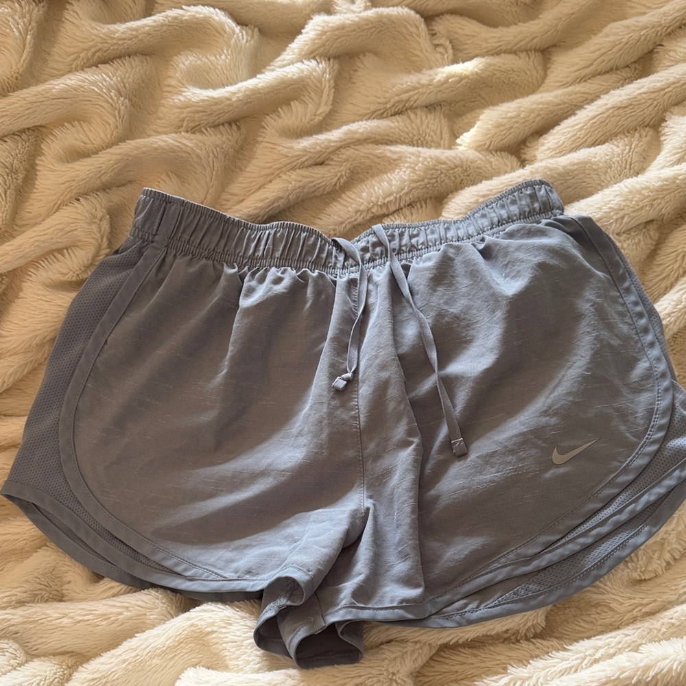 Nike Women's Dri Fit  Blue Gray Athletic Shorts